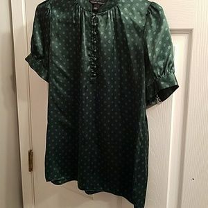 Polka Dot Silk Blouse